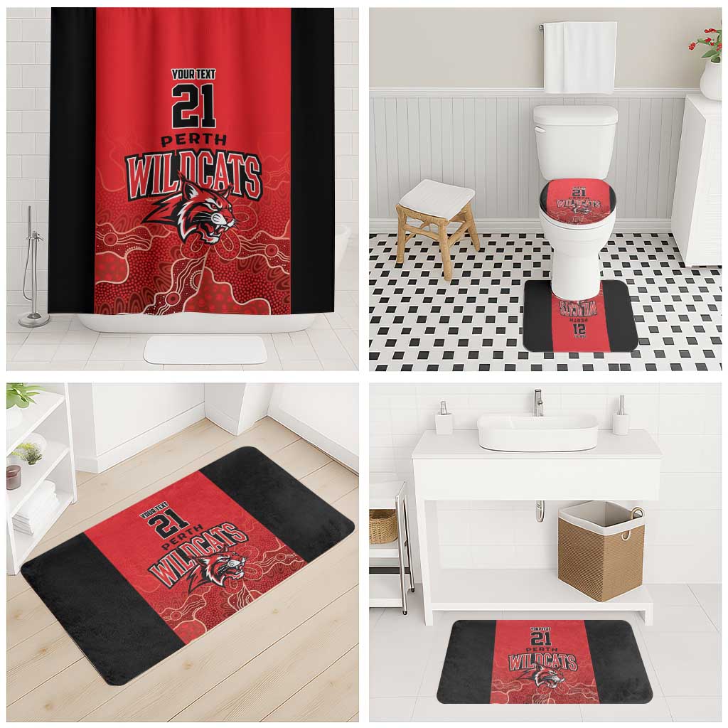 Basketball Custom Perth Bathroom Set Simple Australian Dot Art - Aussie Hoodie
