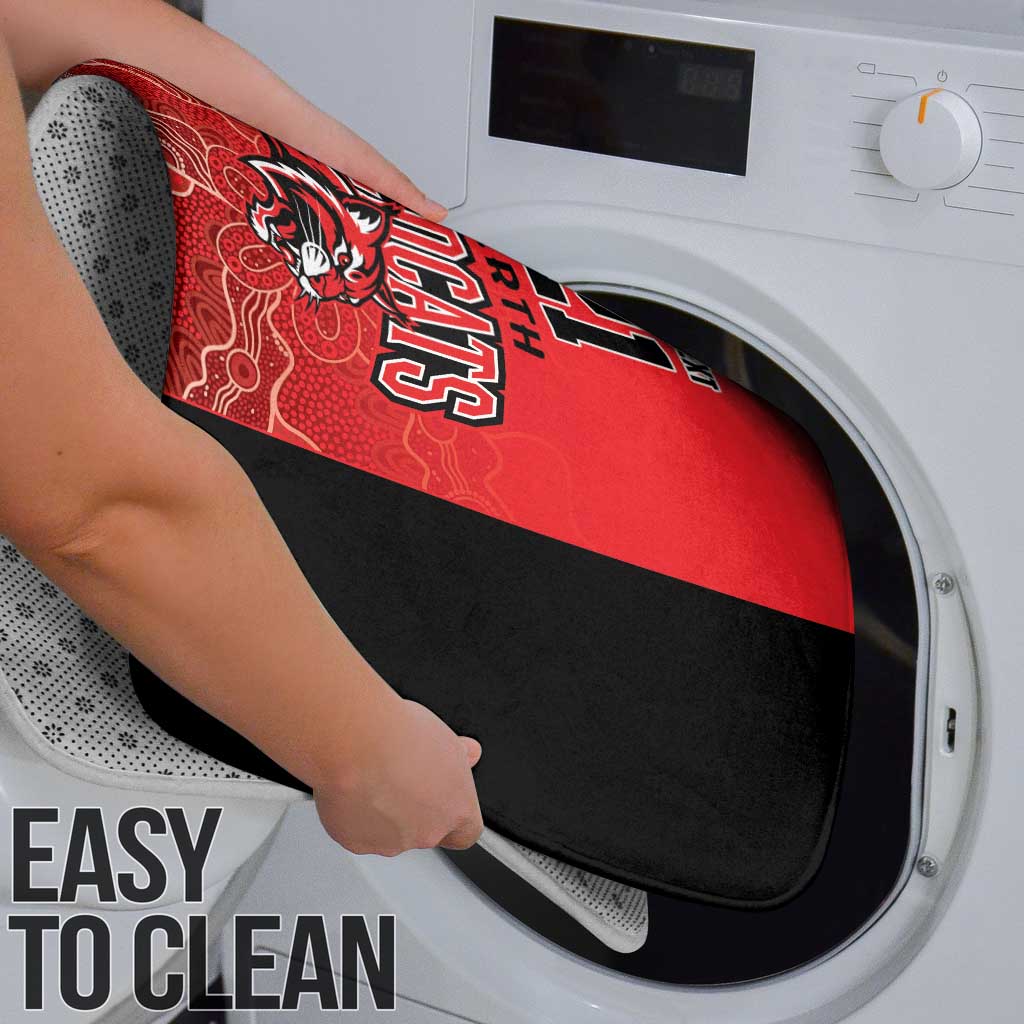 Basketball Custom Perth Bathroom Set Simple Australian Dot Art - Aussie Hoodie