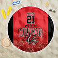 Basketball Custom Perth Beach Blanket Simple Australian Dot Art - Aussie Hoodie