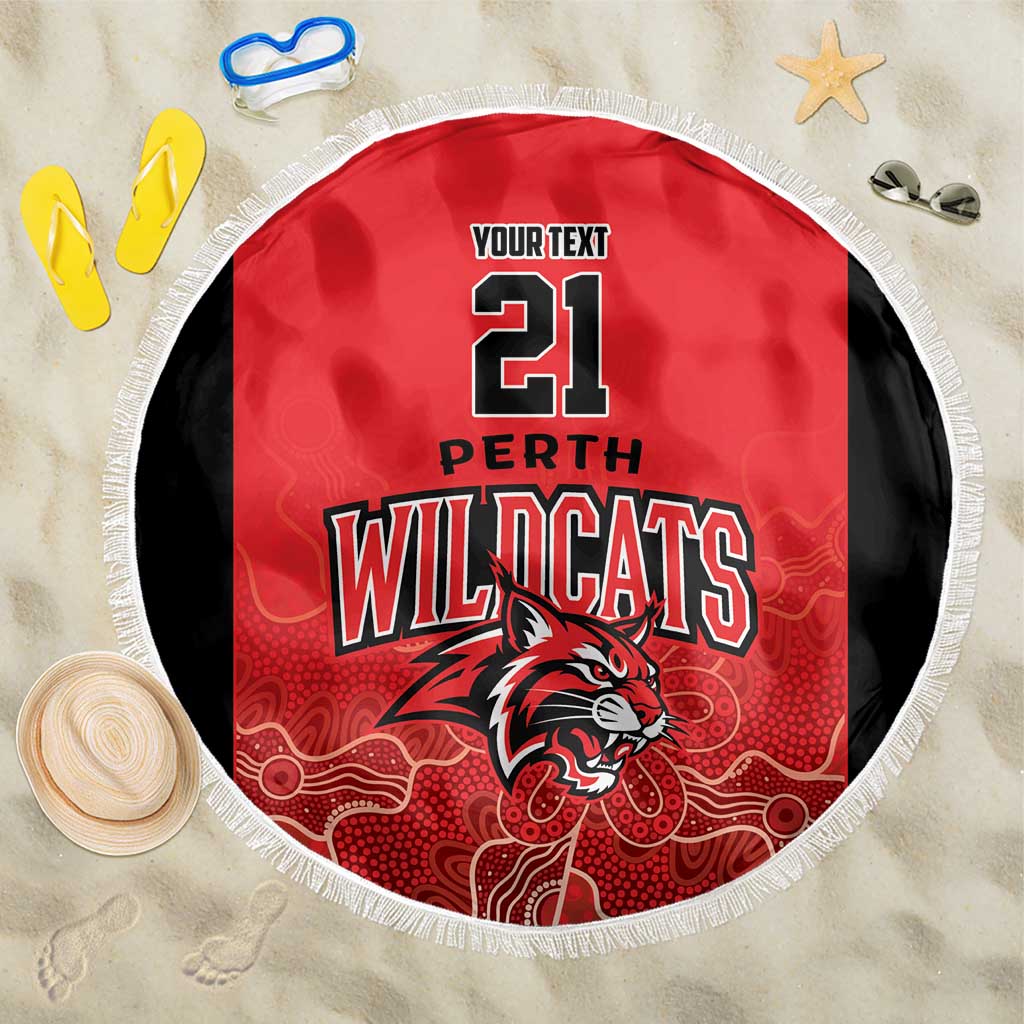 Basketball Custom Perth Beach Blanket Simple Australian Dot Art - Aussie Hoodie
