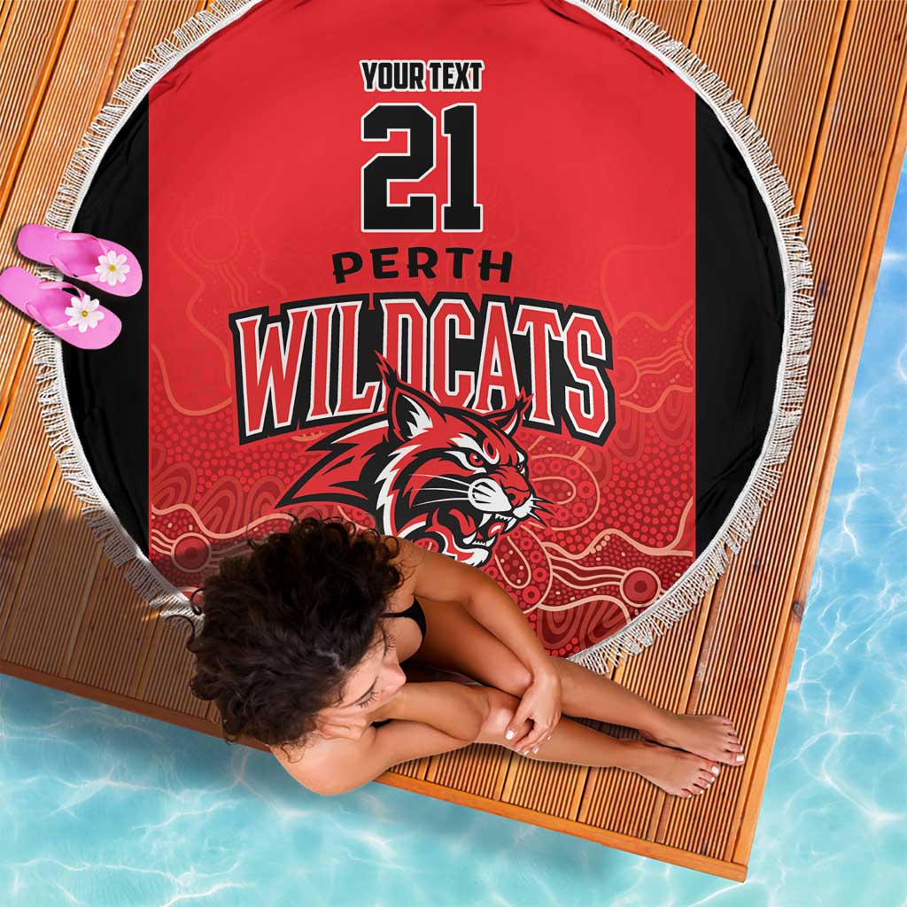 Basketball Custom Perth Beach Blanket Simple Australian Dot Art - Aussie Hoodie