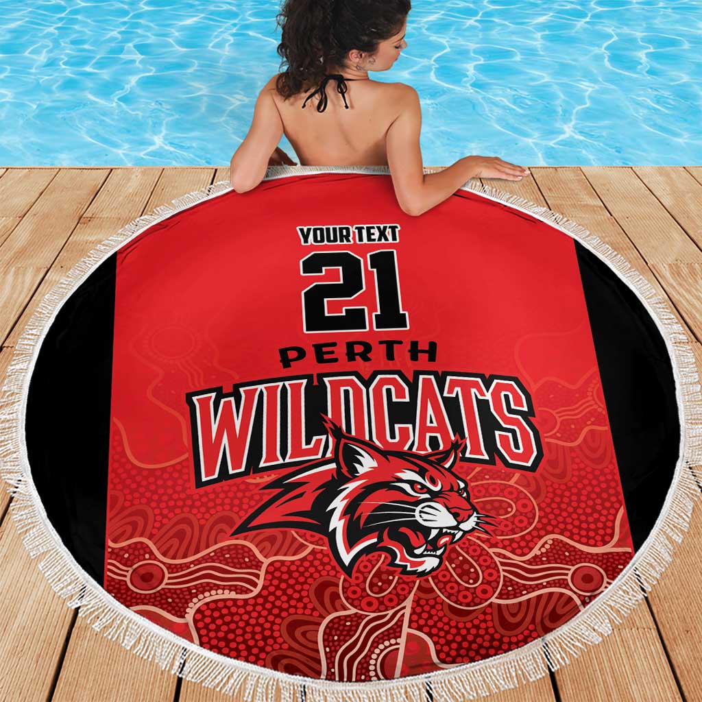 Basketball Custom Perth Beach Blanket Simple Australian Dot Art - Aussie Hoodie
