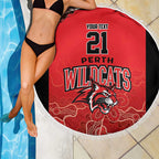 Basketball Custom Perth Beach Blanket Simple Australian Dot Art - Aussie Hoodie