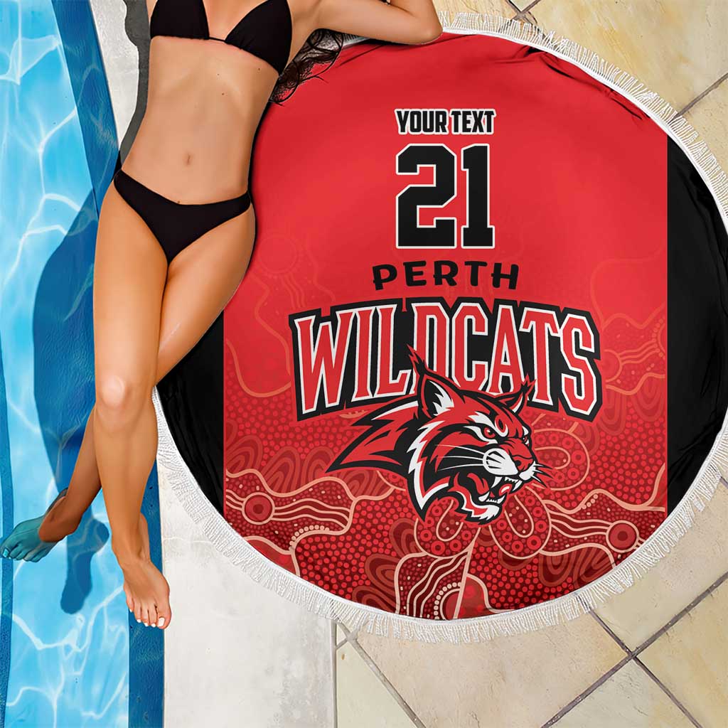 Basketball Custom Perth Beach Blanket Simple Australian Dot Art - Aussie Hoodie