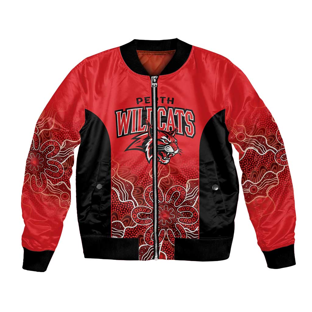 Basketball Custom Perth Bomber Jacket Simple Australian Dot Art - Aussie Hoodie