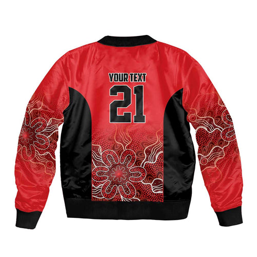Basketball Custom Perth Bomber Jacket Simple Australian Dot Art - Aussie Hoodie