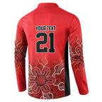 Basketball Custom Perth Button Sweatshirt Simple Australian Dot Art - Aussie Hoodie