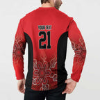 Basketball Custom Perth Button Sweatshirt Simple Australian Dot Art - Aussie Hoodie