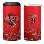 Basketball Custom Perth 4 in 1 Can Cooler Tumbler Simple Australian Dot Art - Aussie Hoodie