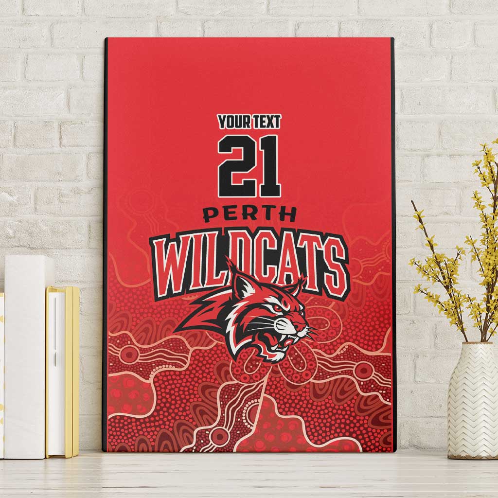 Basketball Custom Perth Canvas Wall Art Simple Australian Dot Art - Aussie Hoodie