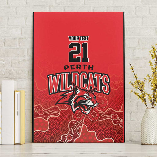 Basketball Custom Perth Canvas Wall Art Simple Australian Dot Art - Aussie Hoodie
