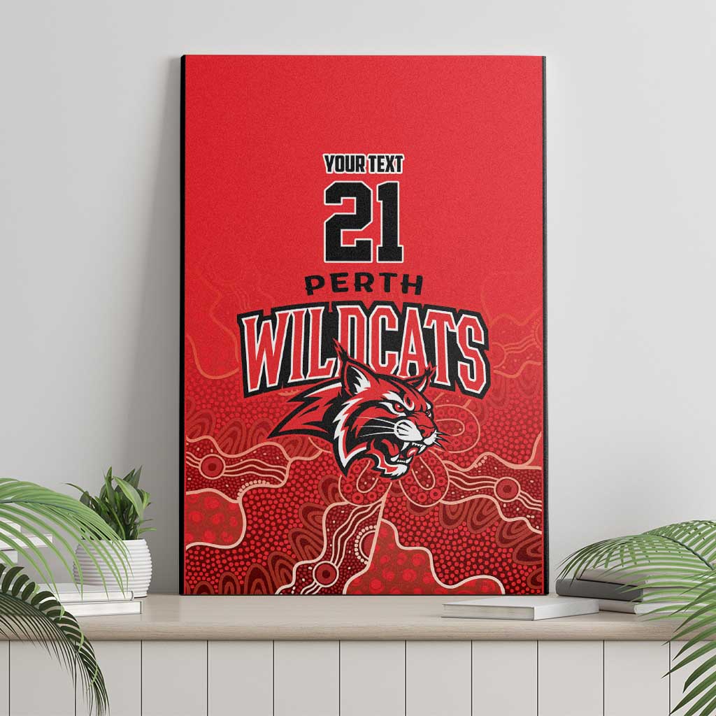 Basketball Custom Perth Canvas Wall Art Simple Australian Dot Art - Aussie Hoodie