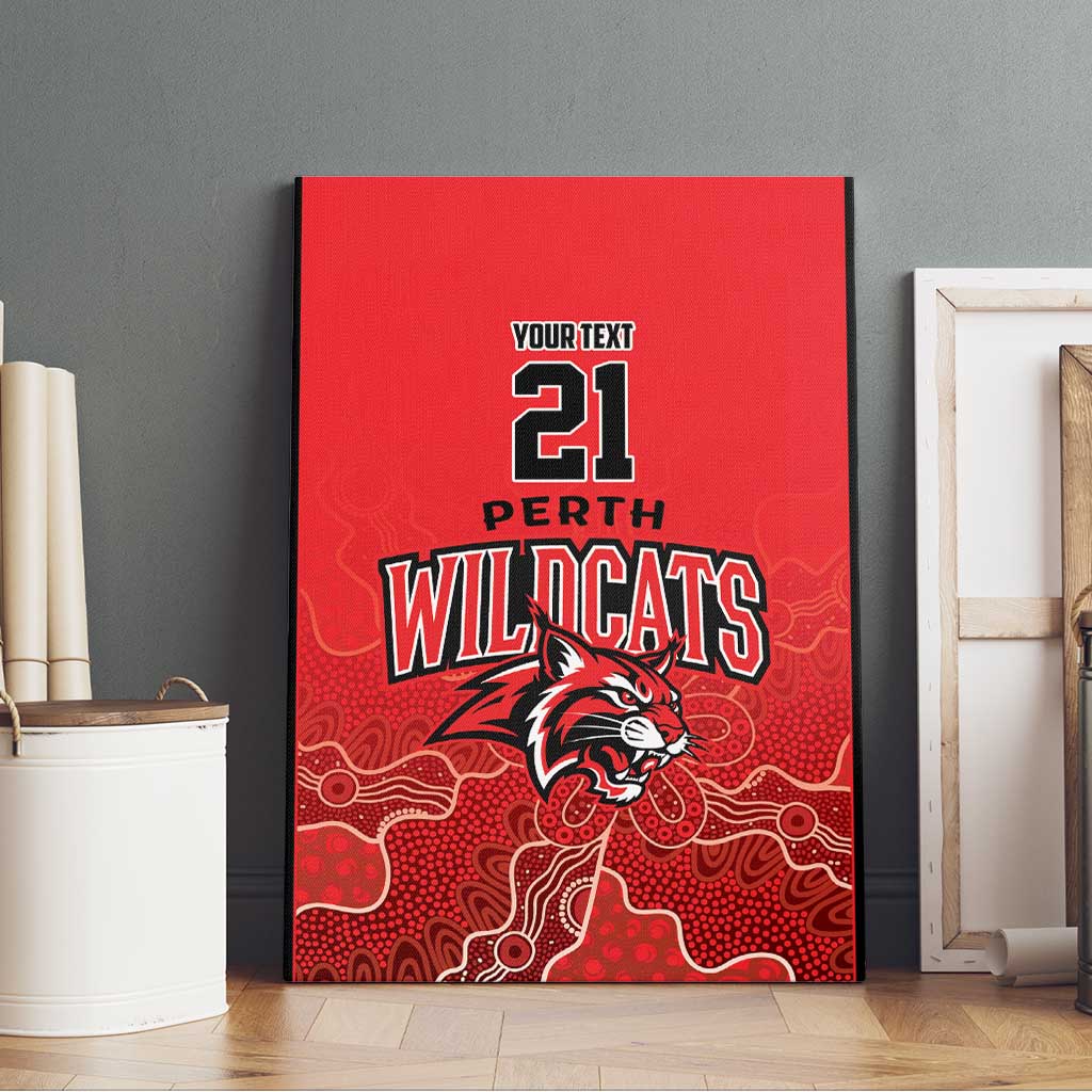 Basketball Custom Perth Canvas Wall Art Simple Australian Dot Art - Aussie Hoodie