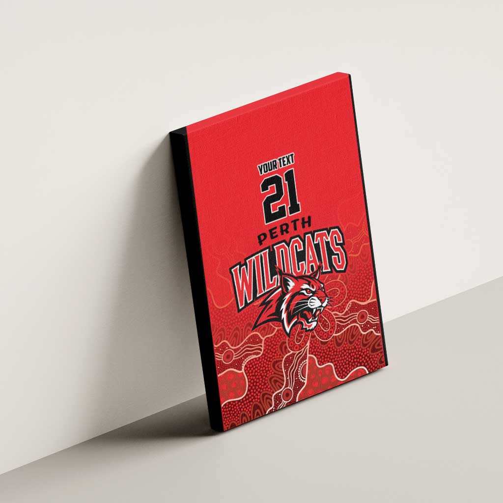 Basketball Custom Perth Canvas Wall Art Simple Australian Dot Art - Aussie Hoodie