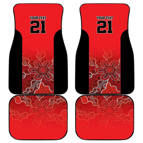 Basketball Custom Perth Car Mats Simple Australian Dot Art - Aussie Hoodie