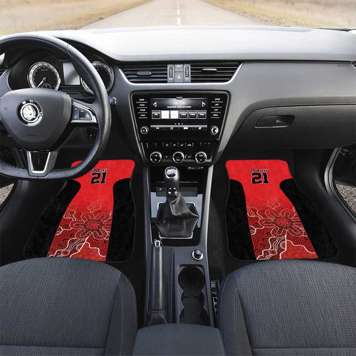 Basketball Custom Perth Car Mats Simple Australian Dot Art - Aussie Hoodie