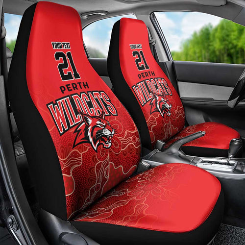 Basketball Custom Perth Car Seat Cover Simple Australian Dot Art - Aussie Hoodie