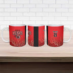 Basketball Custom Perth Ceramic Mug Simple Australian Dot Art - Aussie Hoodie