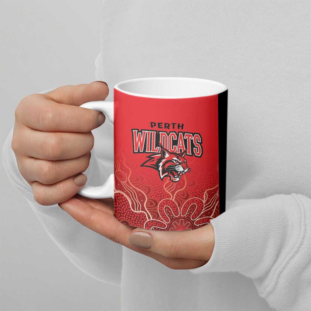 Basketball Custom Perth Ceramic Mug Simple Australian Dot Art - Aussie Hoodie