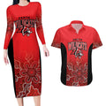 Basketball Custom Perth Couples Matching Long Sleeve Bodycon Dress and Hawaiian Shirt Simple Australian Dot Art - Aussie Hoodie
