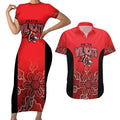 Basketball Custom Perth Couples Matching Short Sleeve Bodycon Dress and Hawaiian Shirt Simple Australian Dot Art - Aussie Hoodie