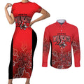 Basketball Custom Perth Couples Matching Short Sleeve Bodycon Dress and Long Sleeve Button Shirt Simple Australian Dot Art - Aussie Hoodie