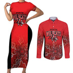 Basketball Custom Perth Couples Matching Short Sleeve Bodycon Dress and Long Sleeve Button Shirt Simple Australian Dot Art - Aussie Hoodie