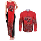 Basketball Custom Perth Couples Matching Tank Maxi Dress and Long Sleeve Button Shirt Simple Australian Dot Art - Aussie Hoodie