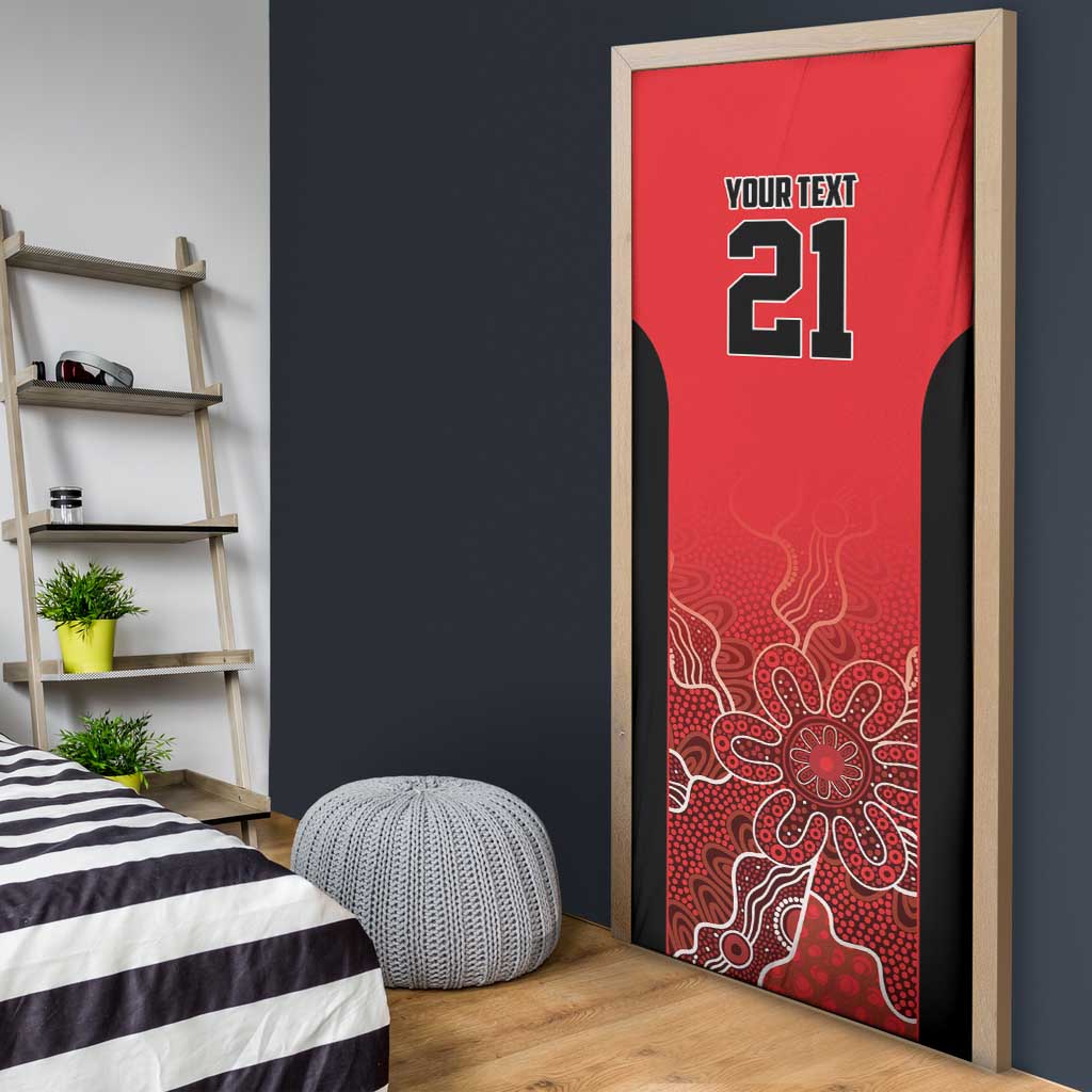 Basketball Custom Perth Door Cover Simple Australian Dot Art - Aussie Hoodie