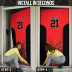 Basketball Custom Perth Door Cover Simple Australian Dot Art - Aussie Hoodie