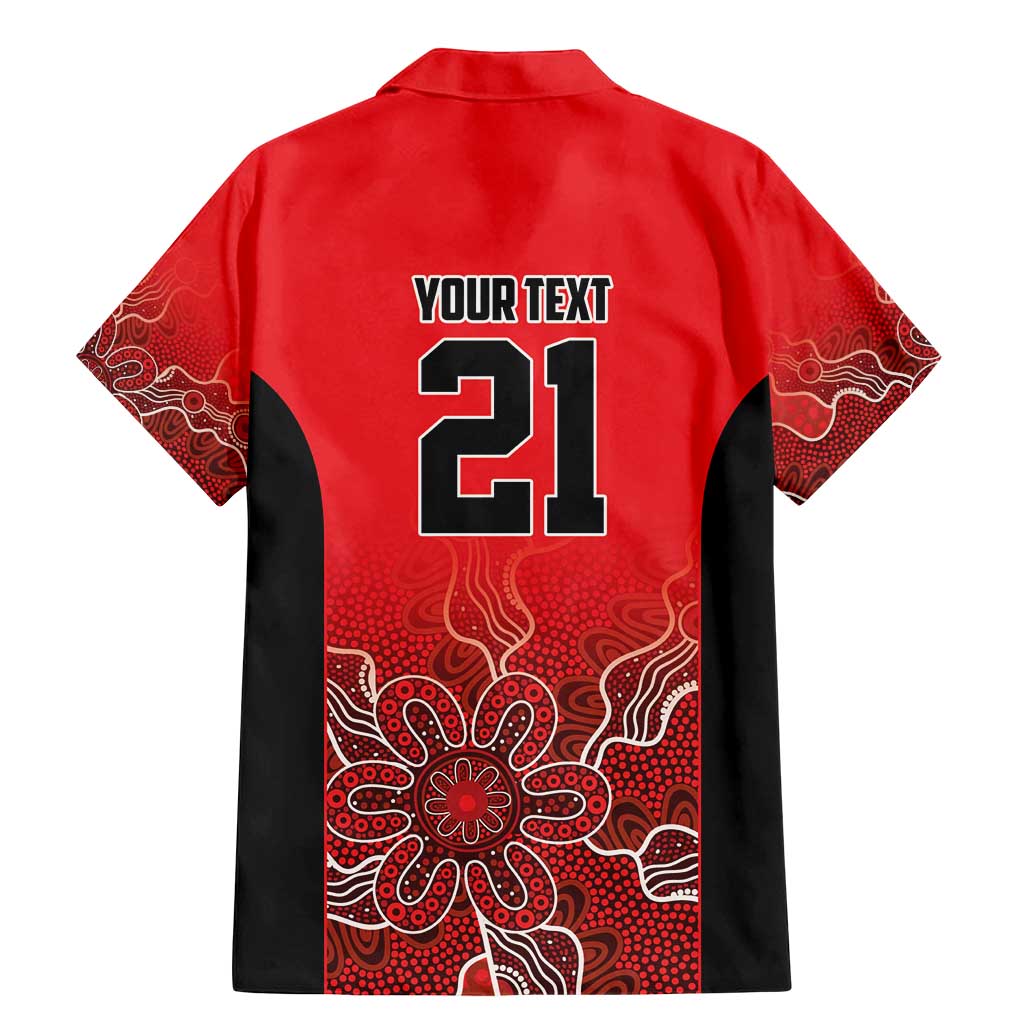Basketball Custom Perth Family Matching Mermaid Dress and Hawaiian Shirt Simple Australian Dot Art - Aussie Hoodie