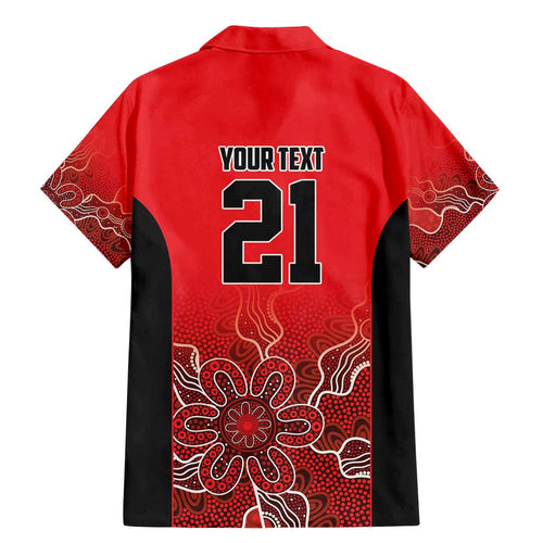Basketball Custom Perth Family Matching Mermaid Dress and Hawaiian Shirt Simple Australian Dot Art - Aussie Hoodie