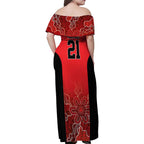 Basketball Custom Perth Family Matching Off Shoulder Maxi Dress and Hawaiian Shirt Simple Australian Dot Art - Aussie Hoodie