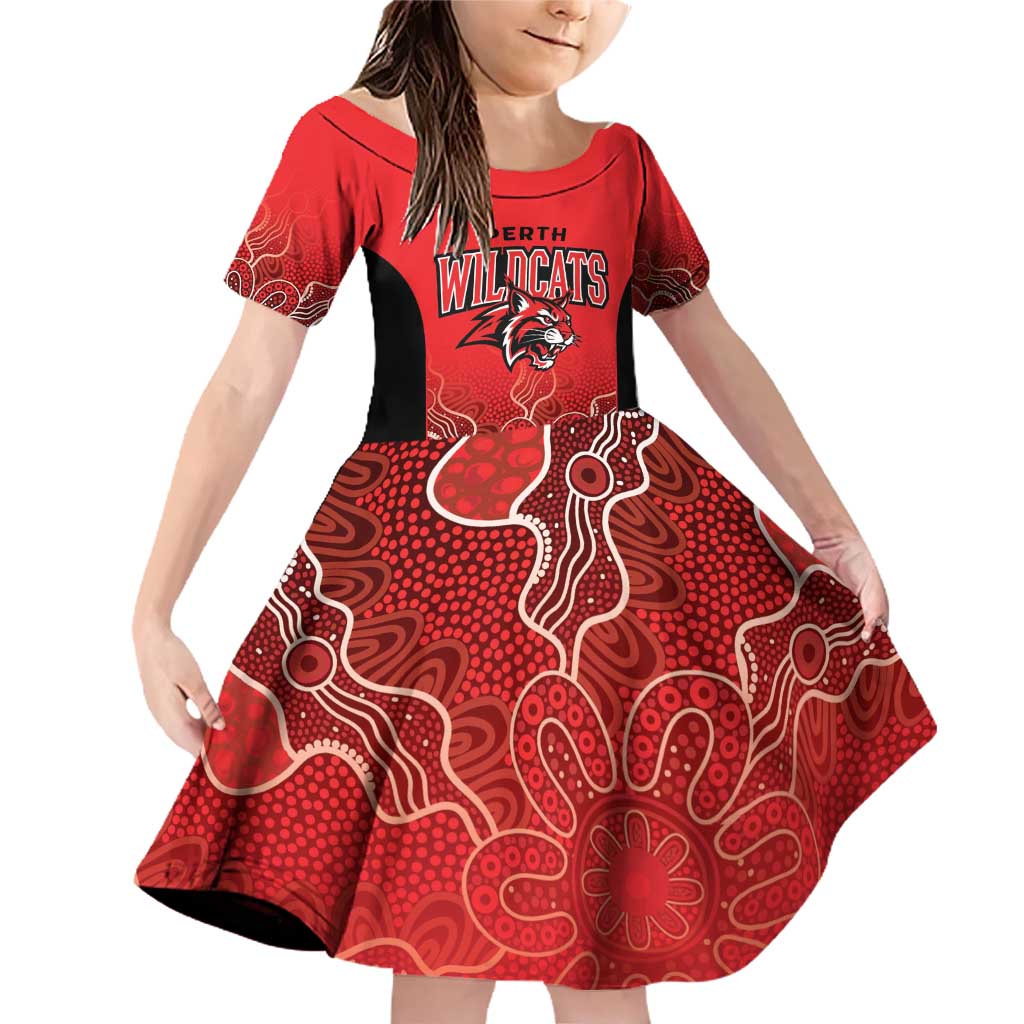 Basketball Custom Perth Family Matching Off Shoulder Short Dress and Hawaiian Shirt Simple Australian Dot Art - Aussie Hoodie
