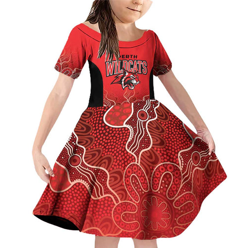 Basketball Custom Perth Family Matching Off Shoulder Short Dress and Hawaiian Shirt Simple Australian Dot Art - Aussie Hoodie