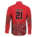 Basketball Custom Perth Family Matching Off Shoulder Short Dress and Hawaiian Shirt Simple Australian Dot Art - Aussie Hoodie