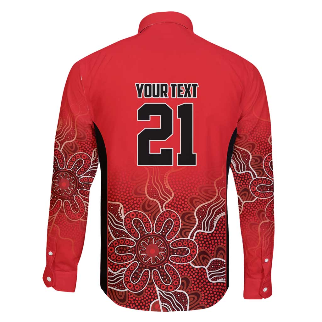 Basketball Custom Perth Family Matching Puletasi and Hawaiian Shirt Simple Australian Dot Art - Aussie Hoodie