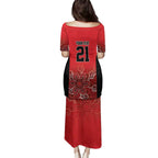 Basketball Custom Perth Family Matching Puletasi and Hawaiian Shirt Simple Australian Dot Art - Aussie Hoodie