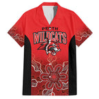 Basketball Custom Perth Family Matching Short Sleeve Bodycon Dress and Hawaiian Shirt Simple Australian Dot Art - Aussie Hoodie