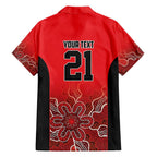 Basketball Custom Perth Family Matching Short Sleeve Bodycon Dress and Hawaiian Shirt Simple Australian Dot Art - Aussie Hoodie