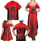 Basketball Custom Perth Family Matching Summer Maxi Dress and Hawaiian Shirt Simple Australian Dot Art - Aussie Hoodie