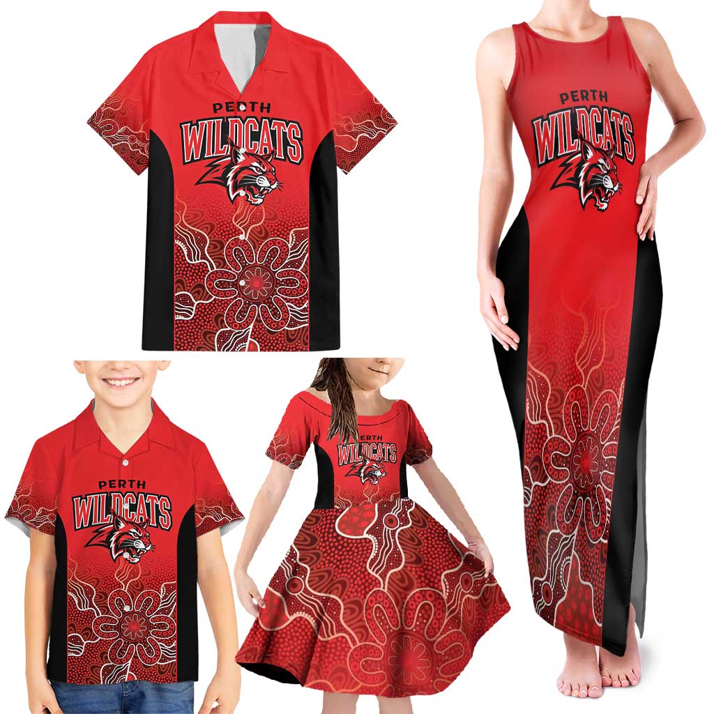Basketball Custom Perth Family Matching Tank Maxi Dress and Hawaiian Shirt Simple Australian Dot Art - Aussie Hoodie