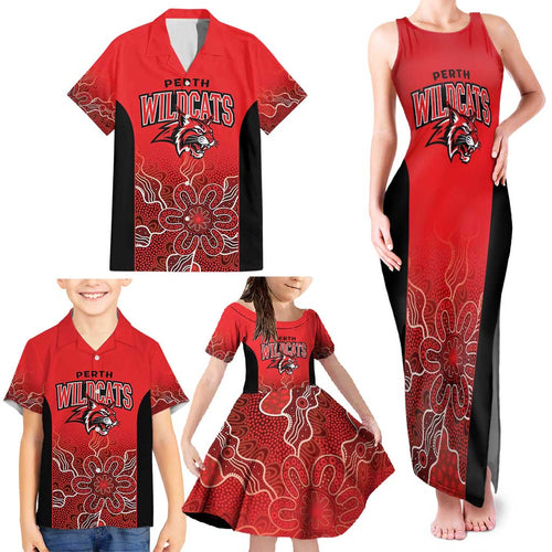 Basketball Custom Perth Family Matching Tank Maxi Dress and Hawaiian Shirt Simple Australian Dot Art - Aussie Hoodie