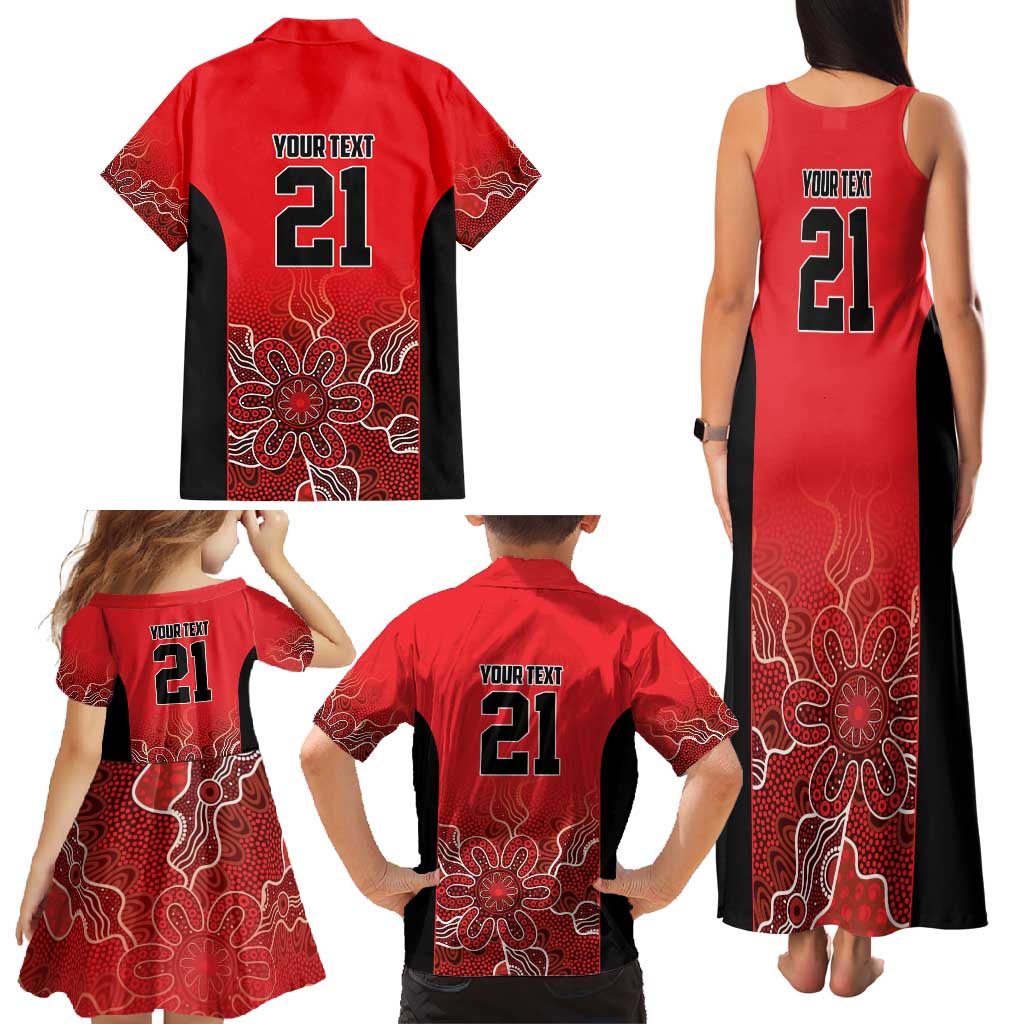 Basketball Custom Perth Family Matching Tank Maxi Dress and Hawaiian Shirt Simple Australian Dot Art - Aussie Hoodie