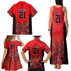 Basketball Custom Perth Family Matching Tank Maxi Dress and Hawaiian Shirt Simple Australian Dot Art - Aussie Hoodie