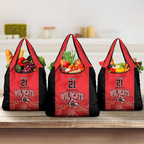 Basketball Custom Perth Grocery Bag Simple Australian Dot Art - Aussie Hoodie