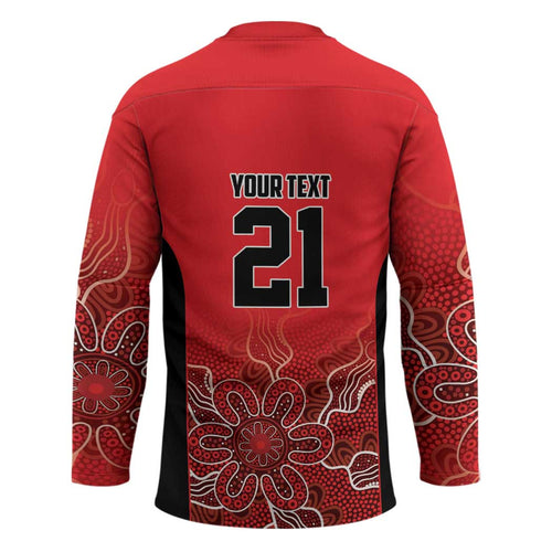 Basketball Custom Perth Hockey Jersey Simple Australian Dot Art - Aussie Hoodie
