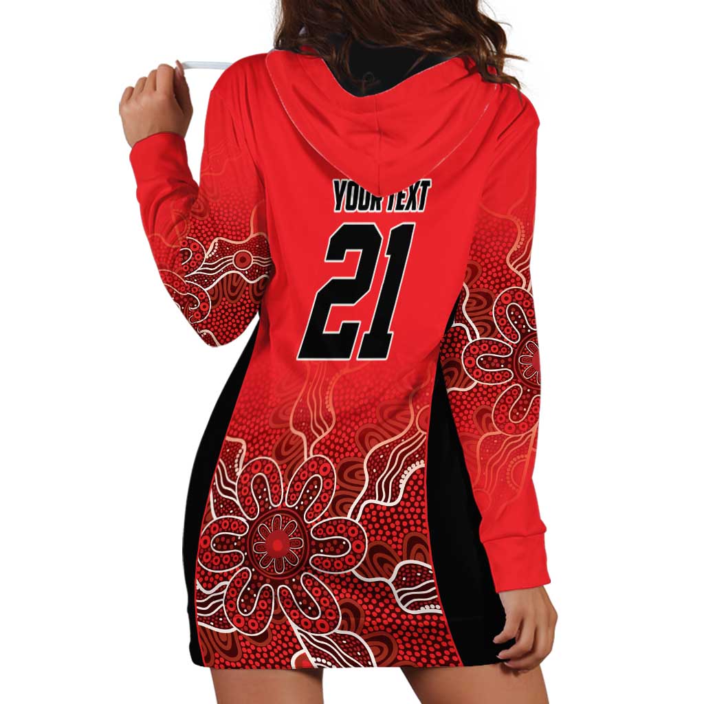 Basketball Custom Perth Hoodie Dress Simple Australian Dot Art - Aussie Hoodie
