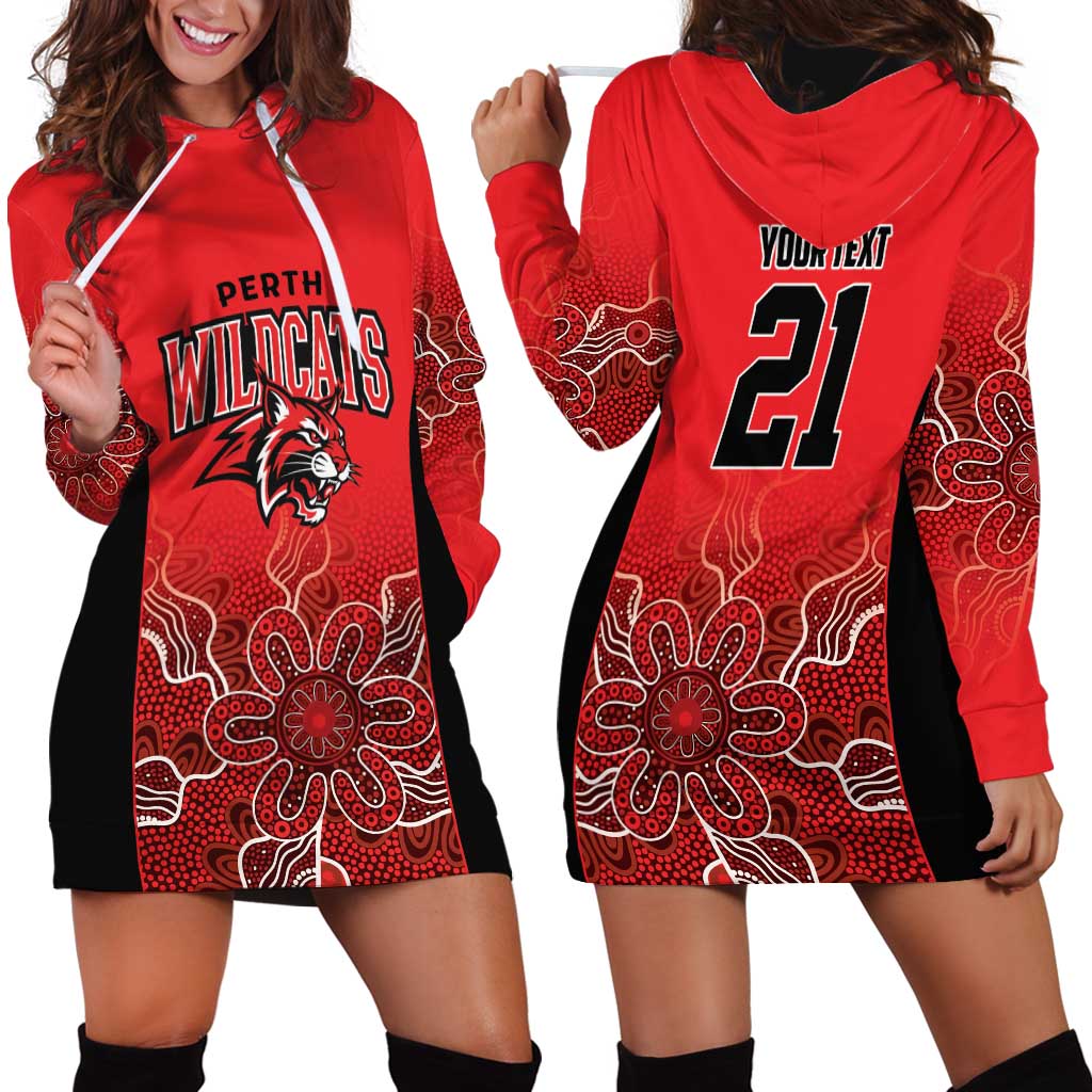 Basketball Custom Perth Hoodie Dress Simple Australian Dot Art - Aussie Hoodie