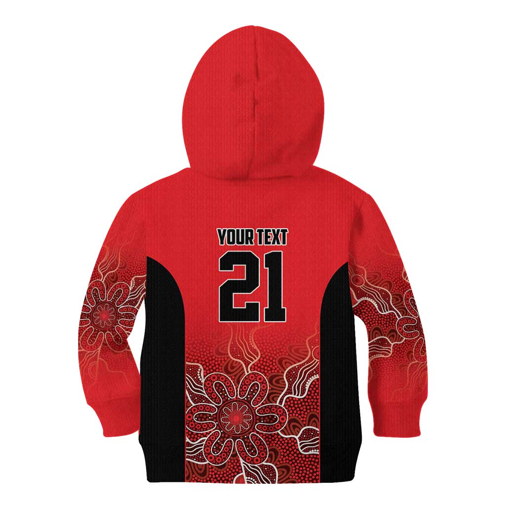 Basketball Custom Perth Kid Hoodie Simple Australian Dot Art - Aussie Hoodie